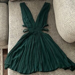 Forest Green Flowy Dress